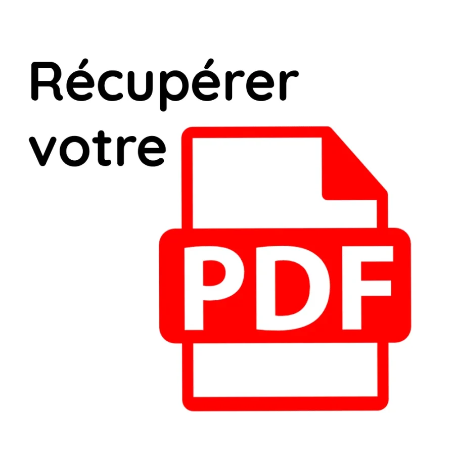 récupérer le fichier pdf de votre commande.